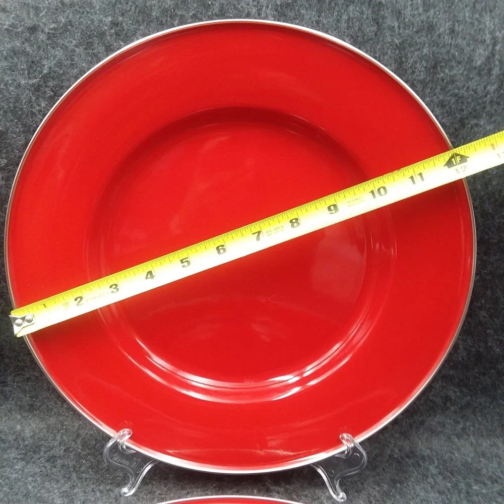 Set of 2 Pottery Barn Red 12